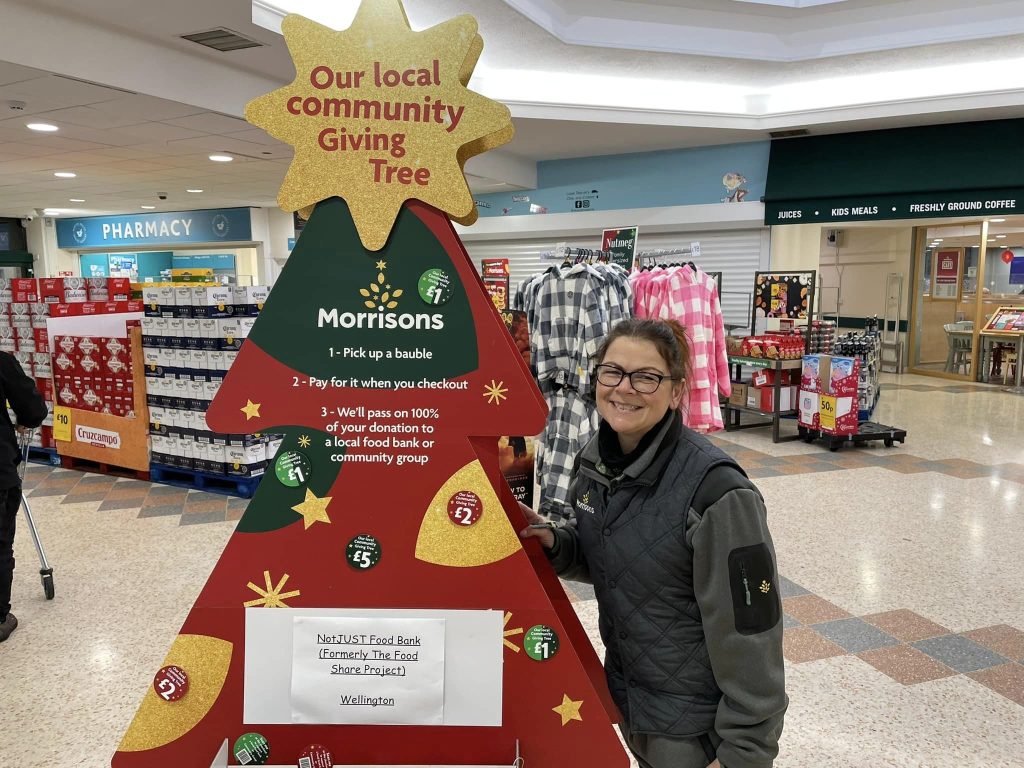 Morrisons in Wellington supports food bank